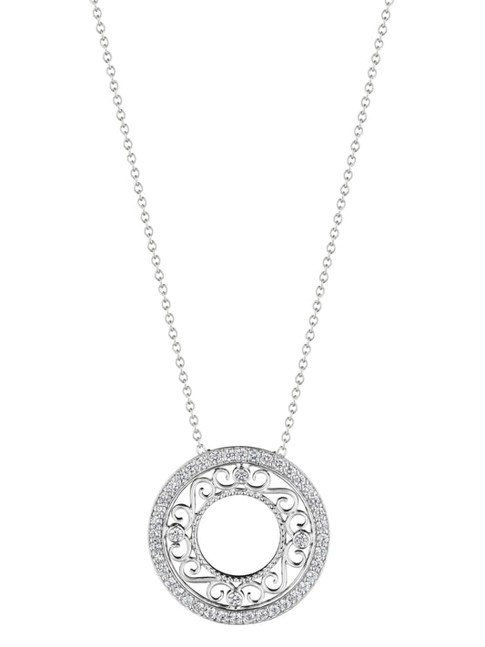MORGAN SMALL FILIGREE CIRCLE PENDANT