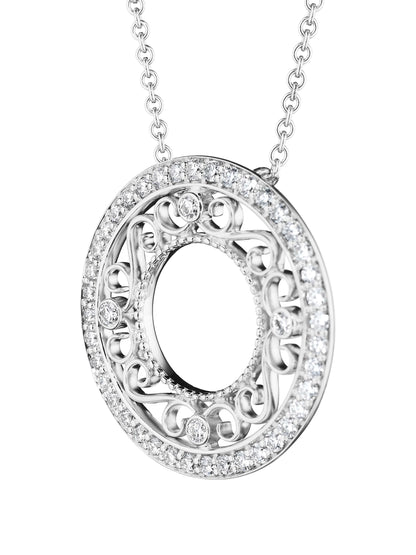 MORGAN SMALL FILIGREE CIRCLE PENDANT