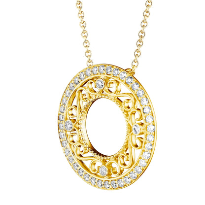 MORGAN SMALL FILIGREE CIRCLE PENDANT