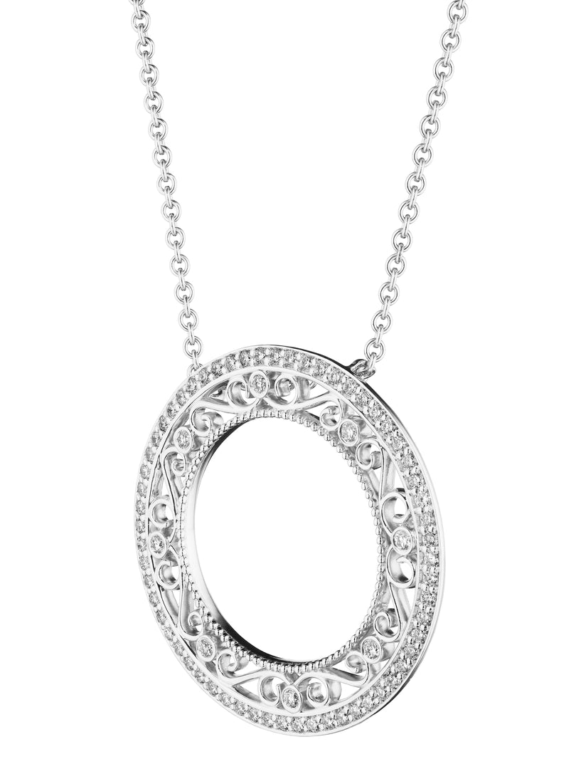 MORGAN LARGE FILIGREE CIRCLE PENDANT