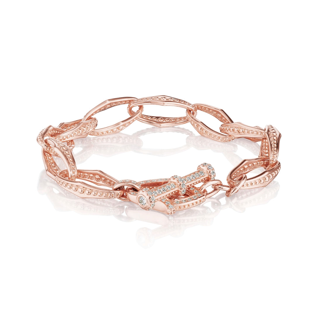 ROSECLIFFE BEADED BRACELET WITH DIAMOND TOGGLE