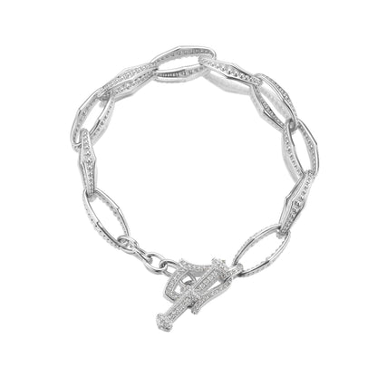 ROSECLIFFE BEADED BRACELET WITH DIAMOND TOGGLE