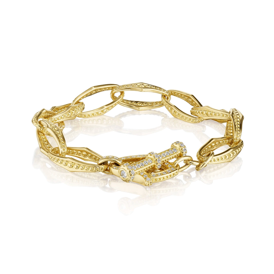 ROSECLIFFE BEADED BRACELET WITH DIAMOND TOGGLE