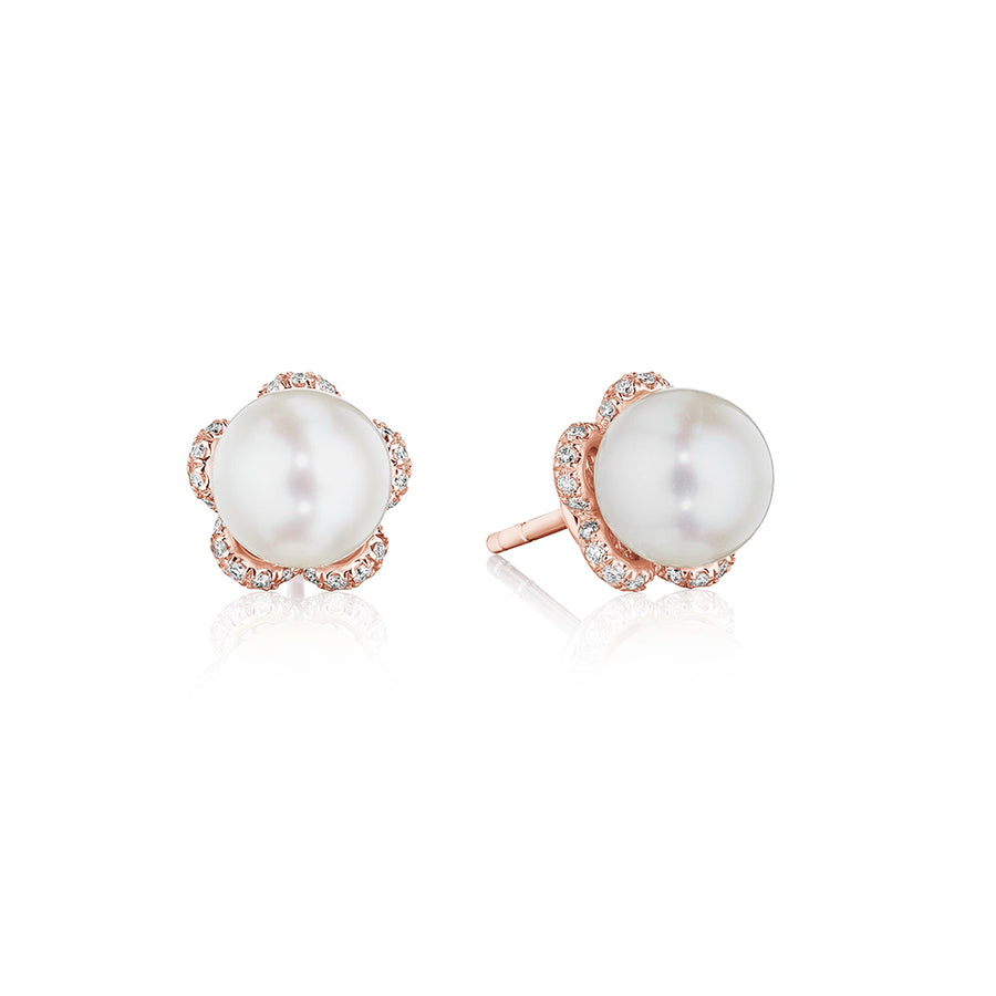 TIARA DIAMOND & PEARL STUD