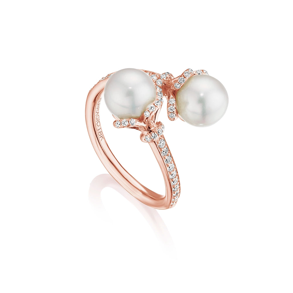TIARA TOI ET MOI DIAMOND & PEARL RING