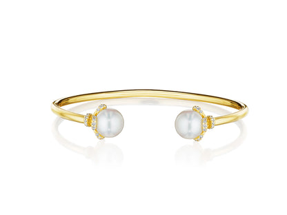 TIARA DIAMOND & PEARL BANGLE