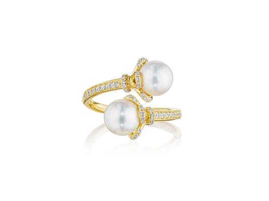 TIARA TOI ET MOI DIAMOND & PEARL RING