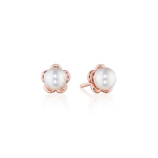 PETITE TIARA PEARL STUD