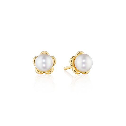 PETITE TIARA PEARL STUD