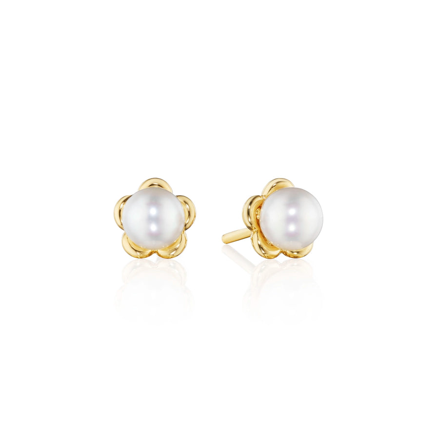 PETITE TIARA PEARL STUD