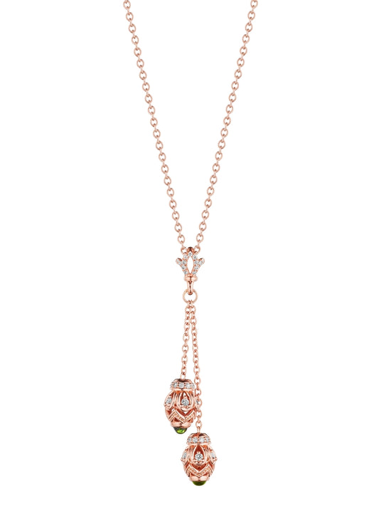 BEAD 1 DIAMOND & AMETHYST DOUBLE NECKLACE