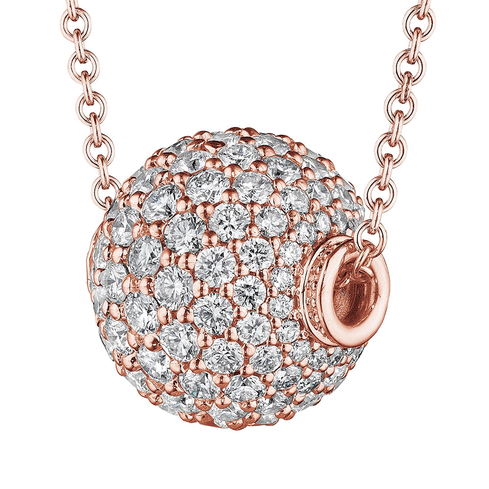 DIAMOND DISCO BEAD PENDANT