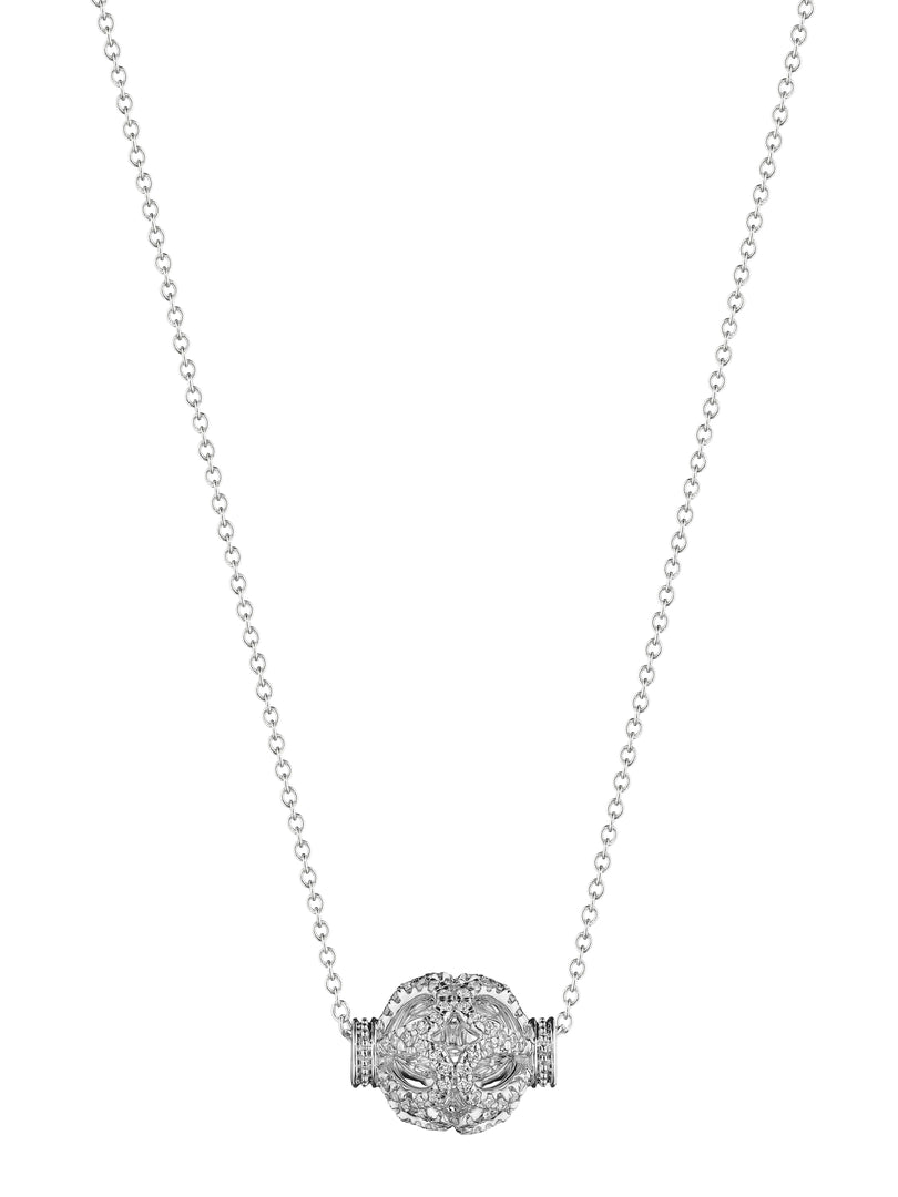 DIAMOND ROSE BEAD PENDANT