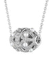 DIAMOND & PEARL ROSE BEAD PENDANT