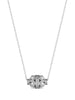 DIAMOND & PEARL ROSE BEAD PENDANT