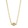 DIAMOND & PEARL ROSE BEAD NECKLACE