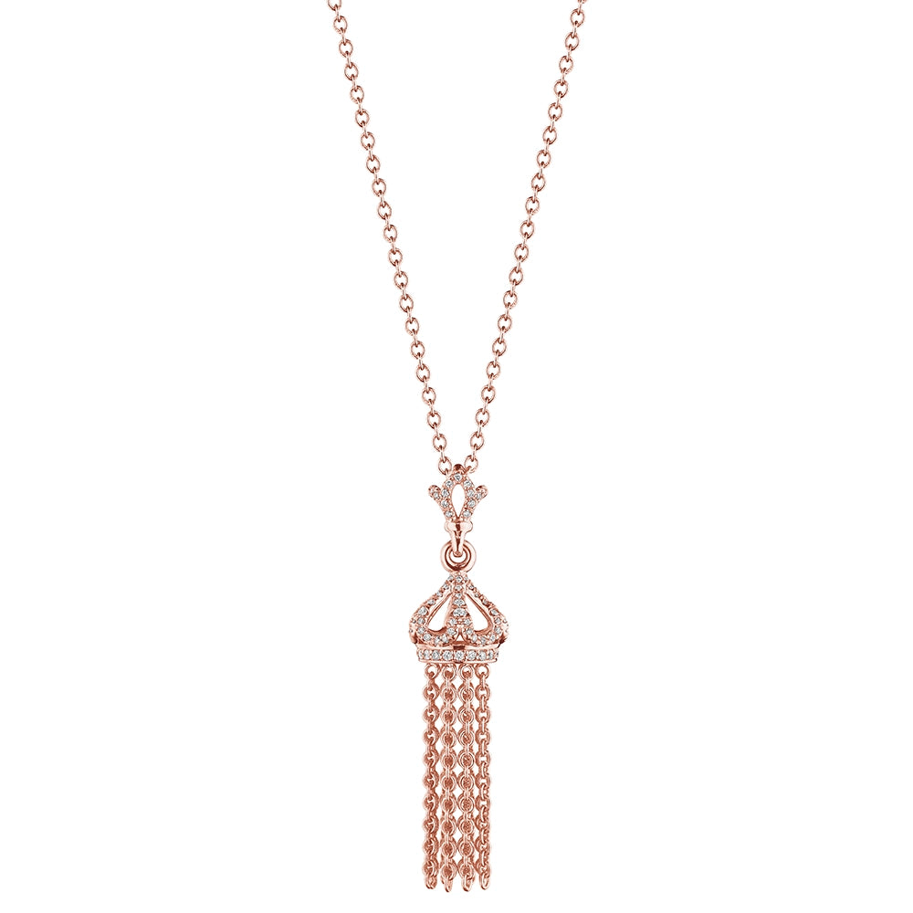 SMALL DIAMOND TASSEL PENDANT