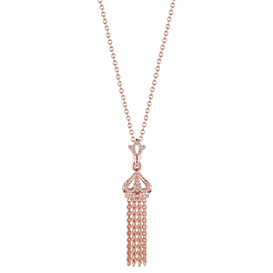 SMALL DIAMOND TASSEL PENDANT
