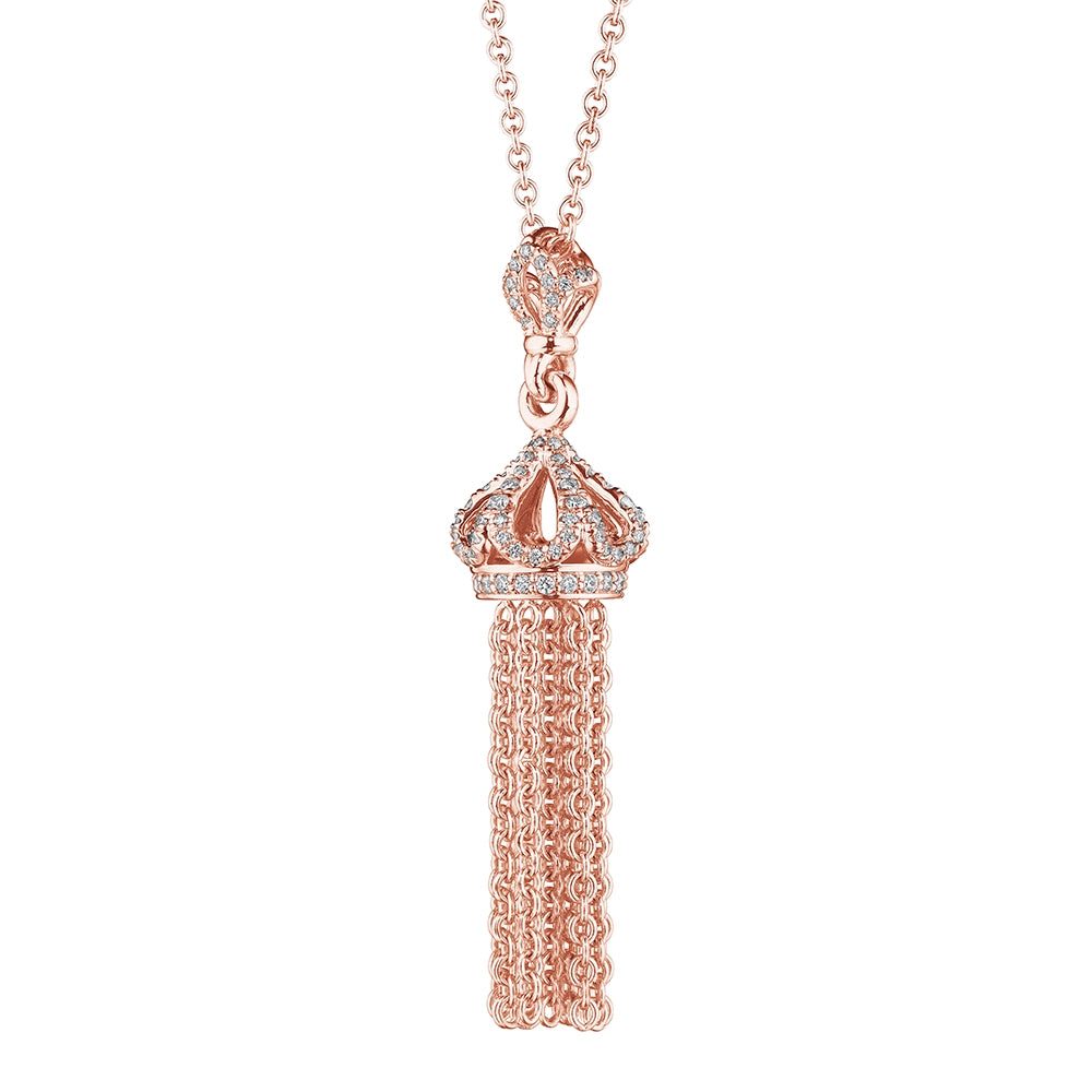 SMALL DIAMOND TASSEL PENDANT