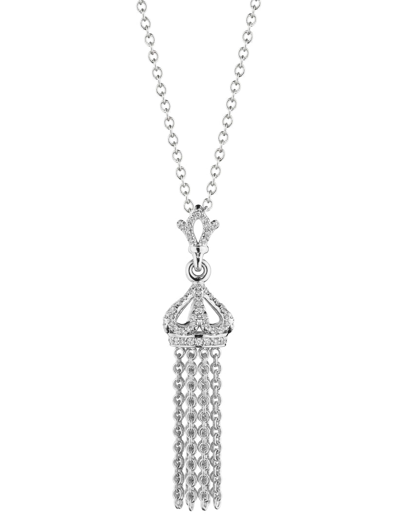 SMALL DIAMOND TASSEL PENDANT