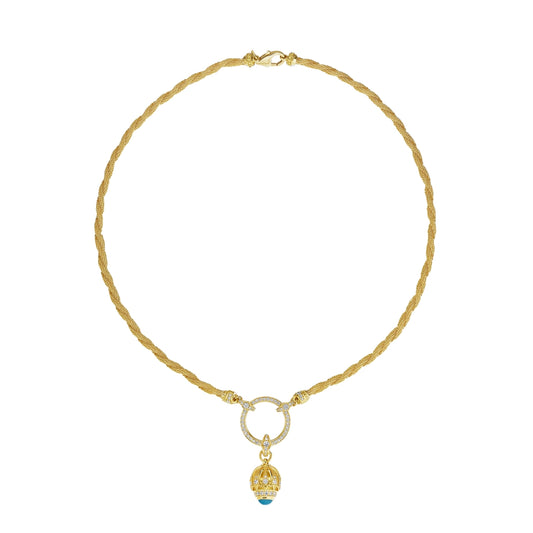 DEVOTION DIAMOND RING 17" NECKLACE