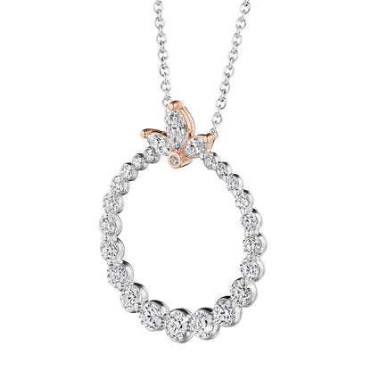 HERA MARQUISE GRADUATED DIAMOND CIRCLE PENDANT