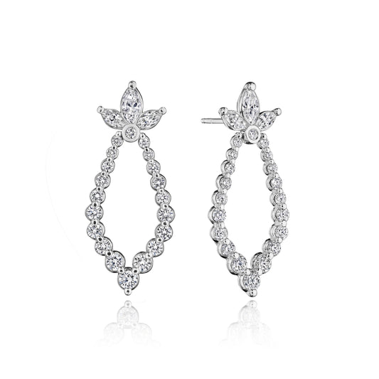 HERA SMALL MARQUISE DIAMOND DROP EARRING