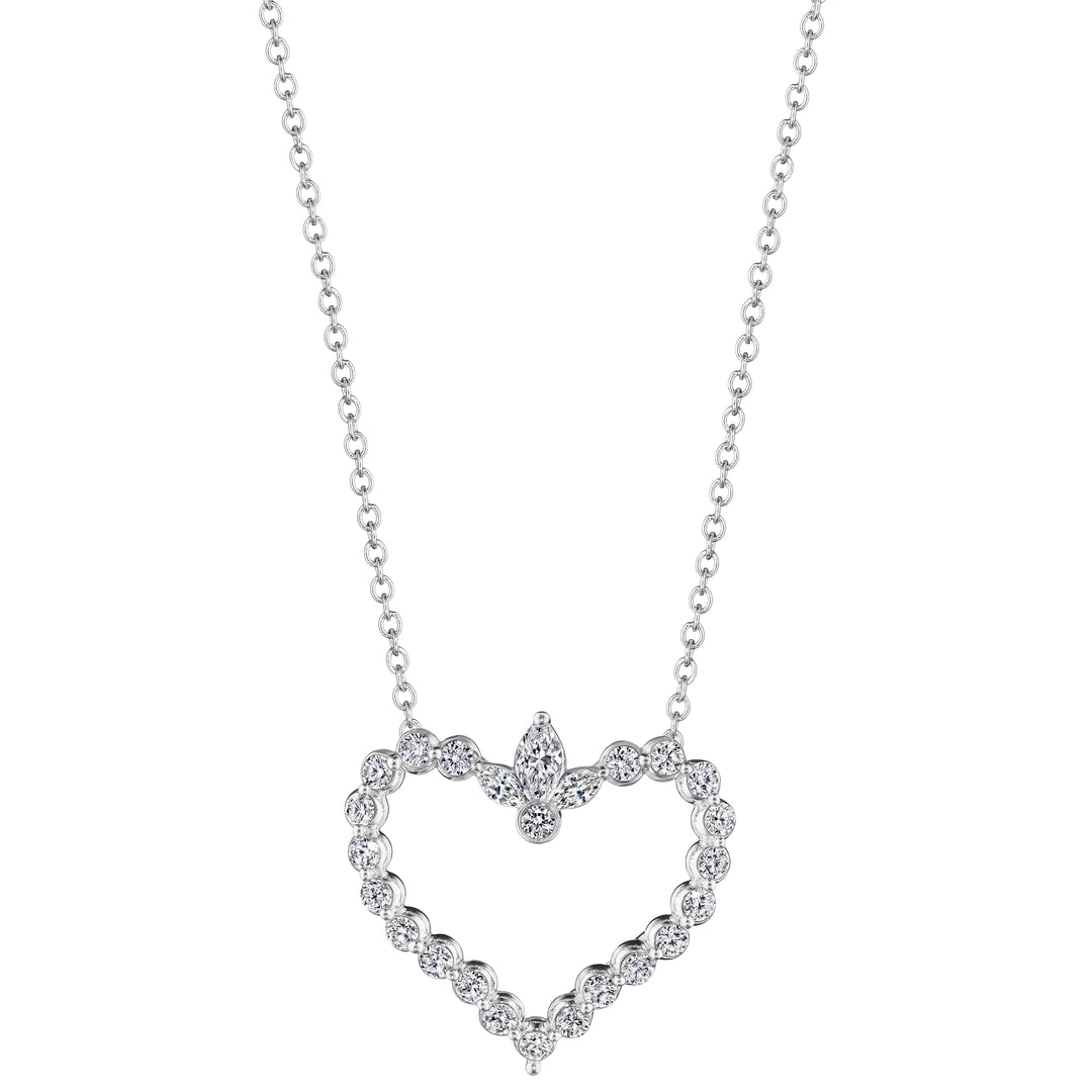 HERA MARQUISE DIAMOND HEART PENDANT
