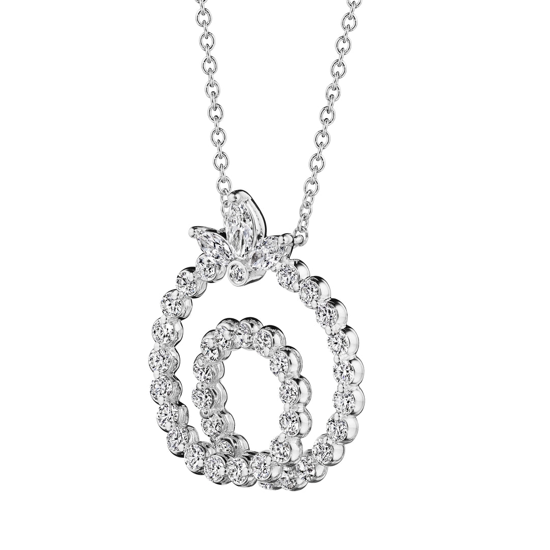 HERA MARQUISE SPIRAL DIAMOND PENDANT