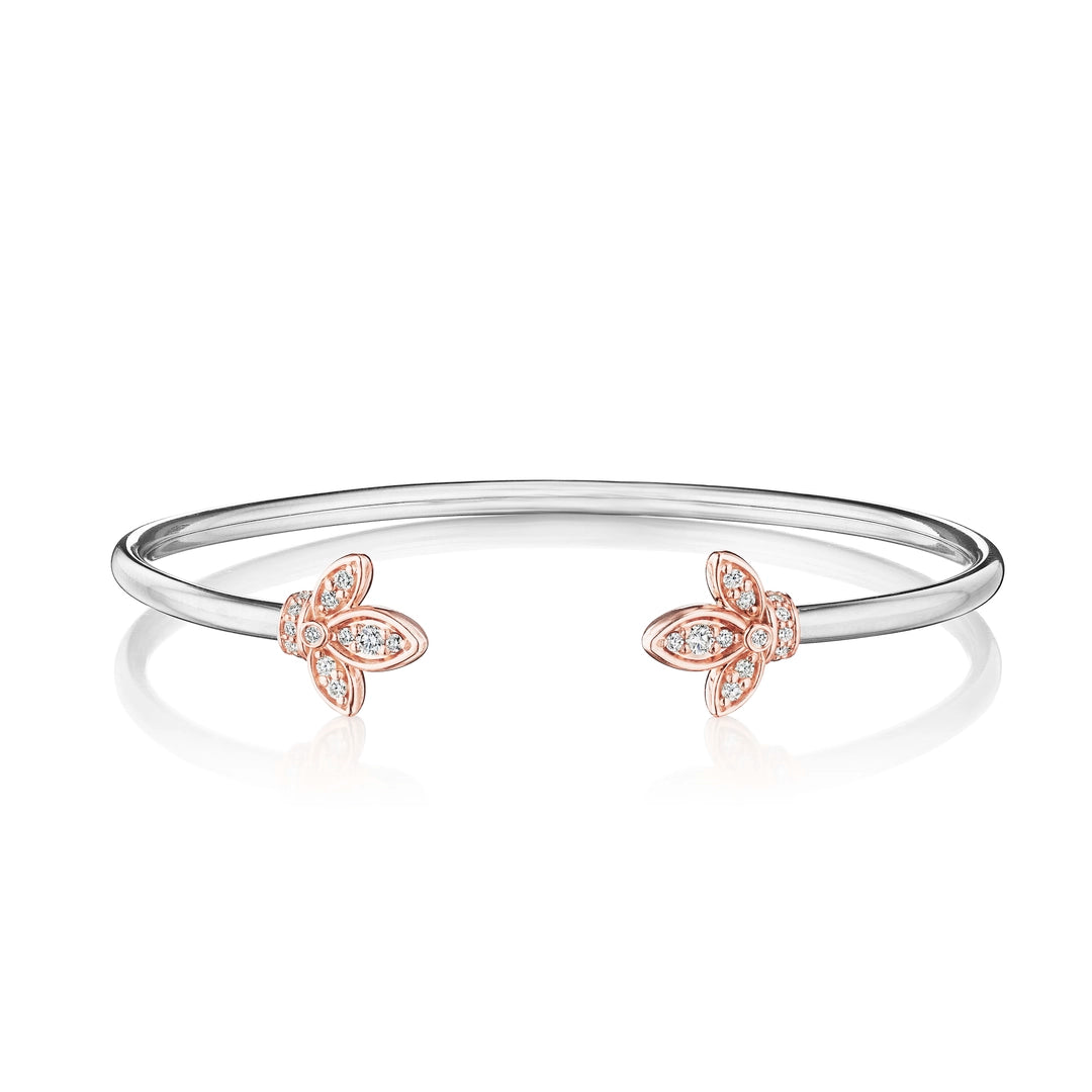 ATHENA MARQUISE DIAMOND TOI ET MOI BANGLE