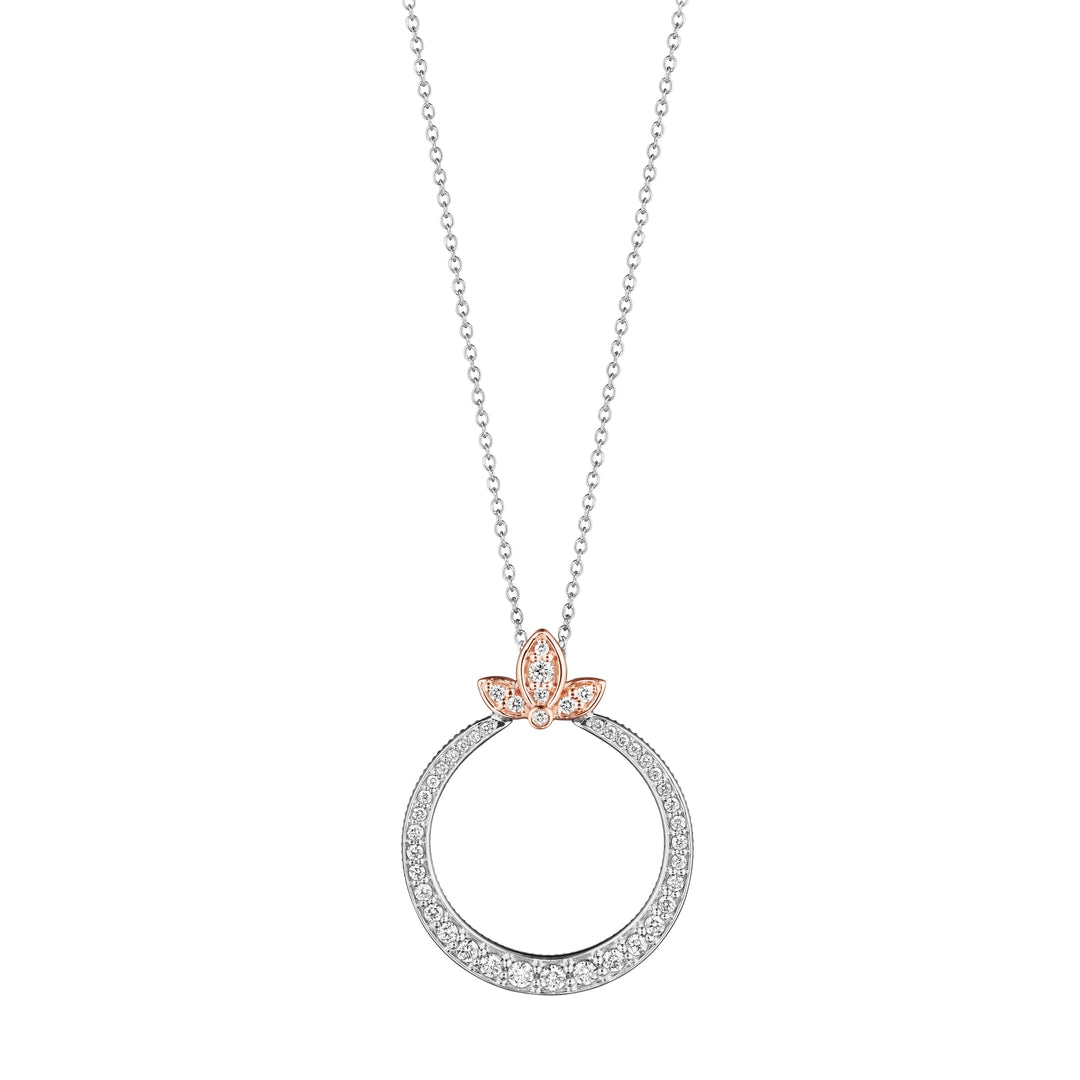 ATHENA MARQUISE GRADUATED DIAMOND CIRCLE PENDANT