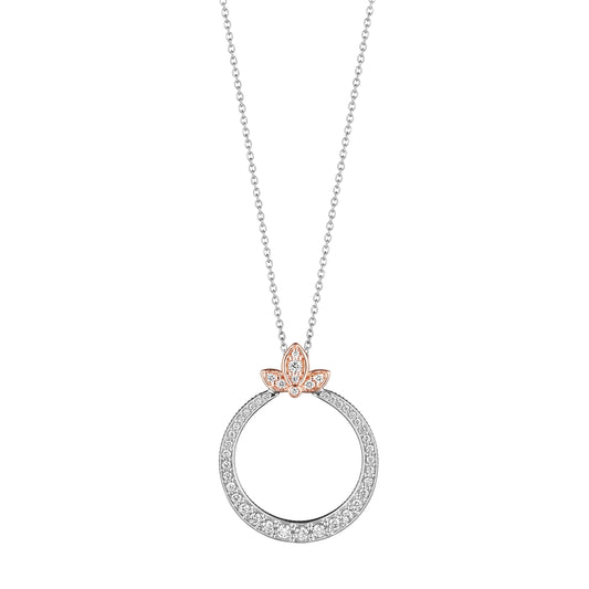 ATHENA MARQUISE GRADUATED DIAMOND CIRCLE PENDANT