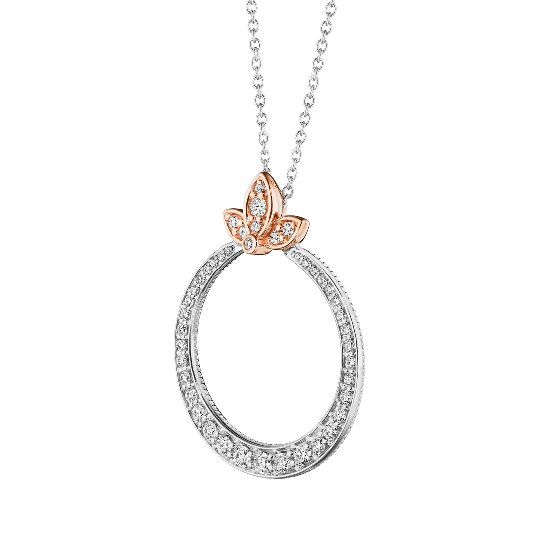 ATHENA MARQUISE GRADUATED DIAMOND CIRCLE PENDANT