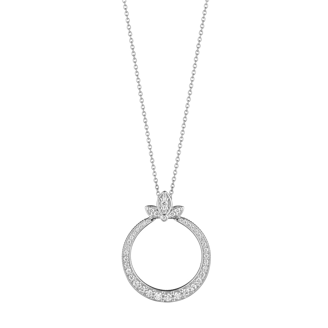 ATHENA MARQUISE GRADUATED DIAMOND CIRCLE PENDANT