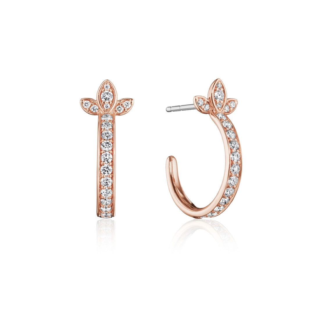 18MM ATHENA MARQUISE DIAMOND HOOP