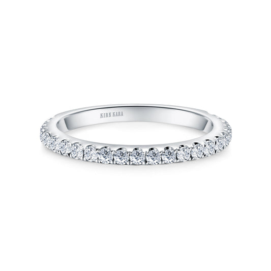 Stackable Elegant Modern Diamond Wedding Band