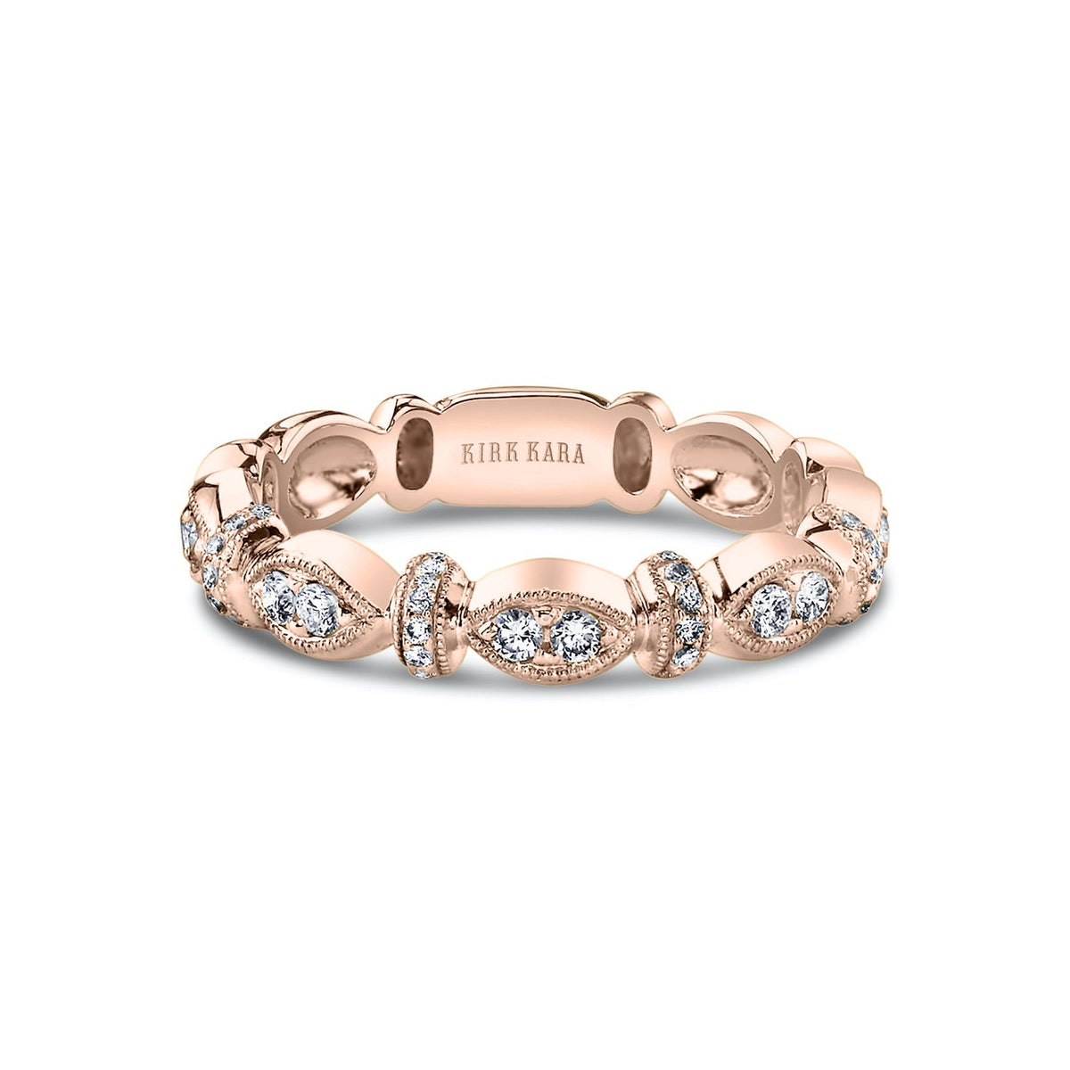 Diamond Designer Geometric Bar Wedding Band