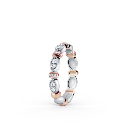 Diamond Designer Geometric Bar Wedding Band