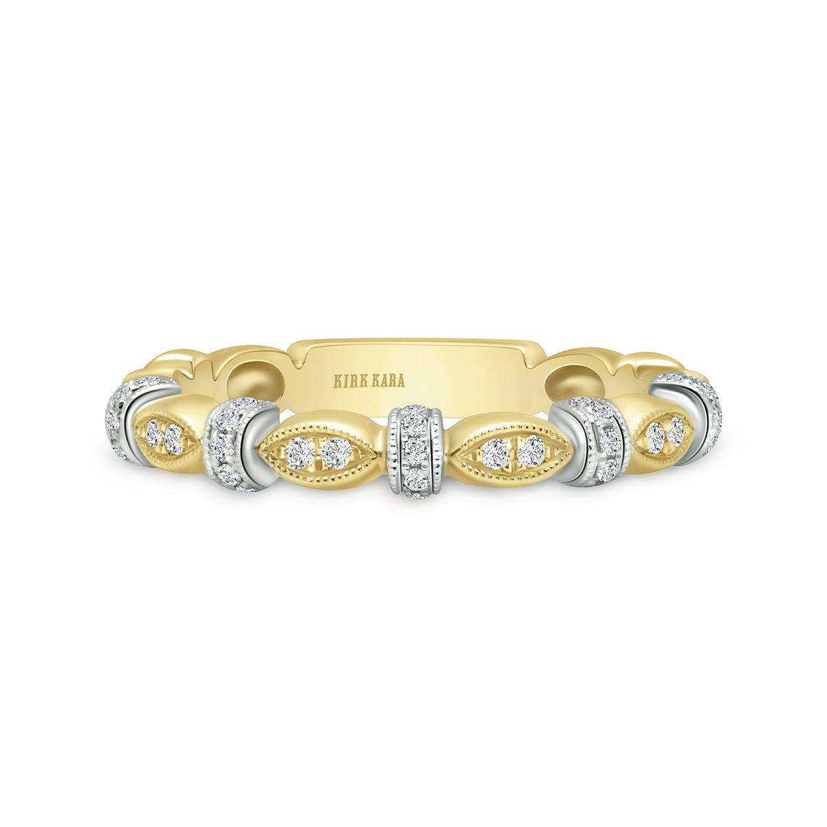 Diamond Designer Thin Geometric Bar Wedding Band