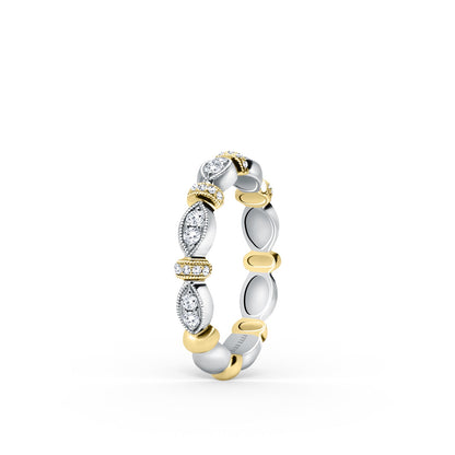 Diamond Designer Geometric Bar Wedding Band
