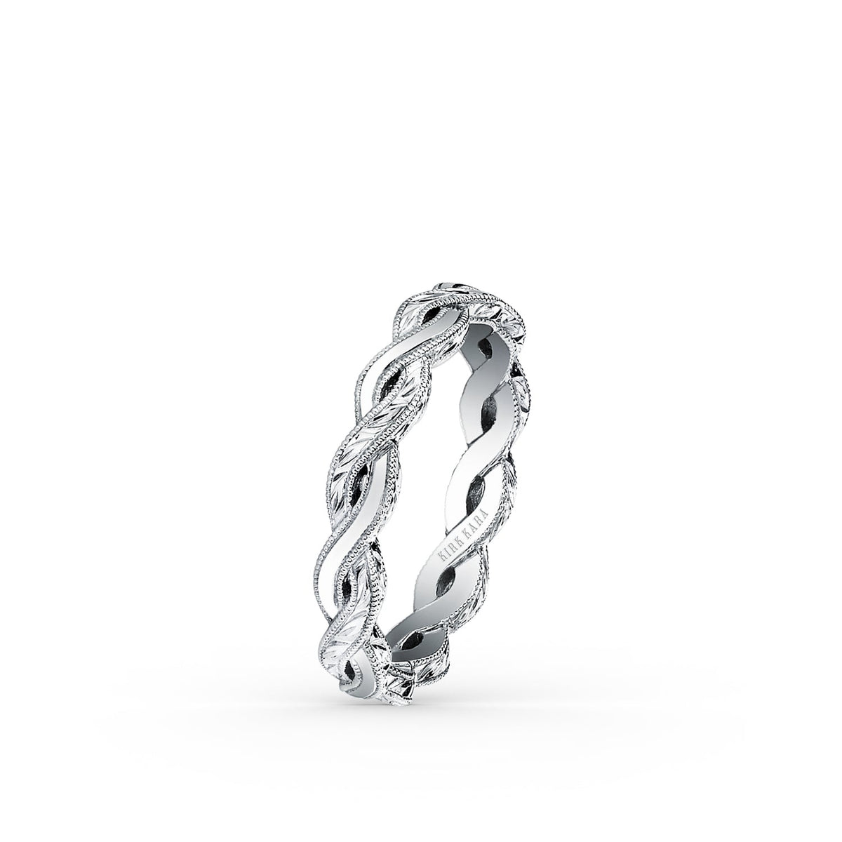 Wheat Hand Engraved Twist Wedding Band