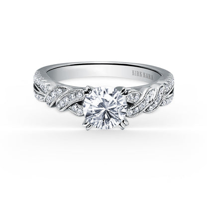 Split Shank Ribbon Diamond Engagement Ring
