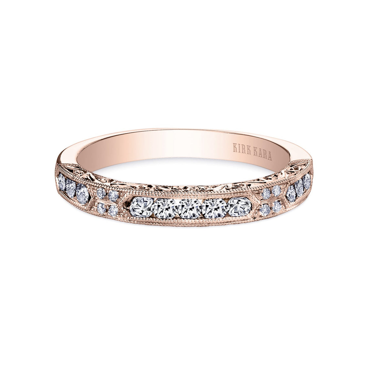 Channel Set Artful Diamond Wedding Band