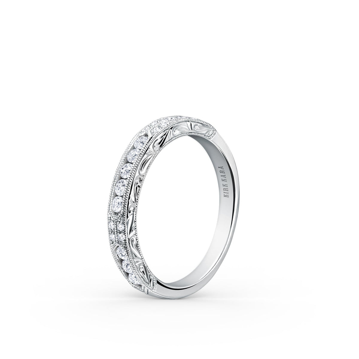 Channel Set Artful Diamond Wedding Band