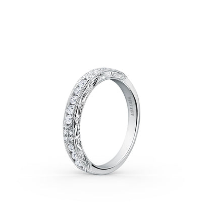 Channel Set Artful Diamond Wedding Band