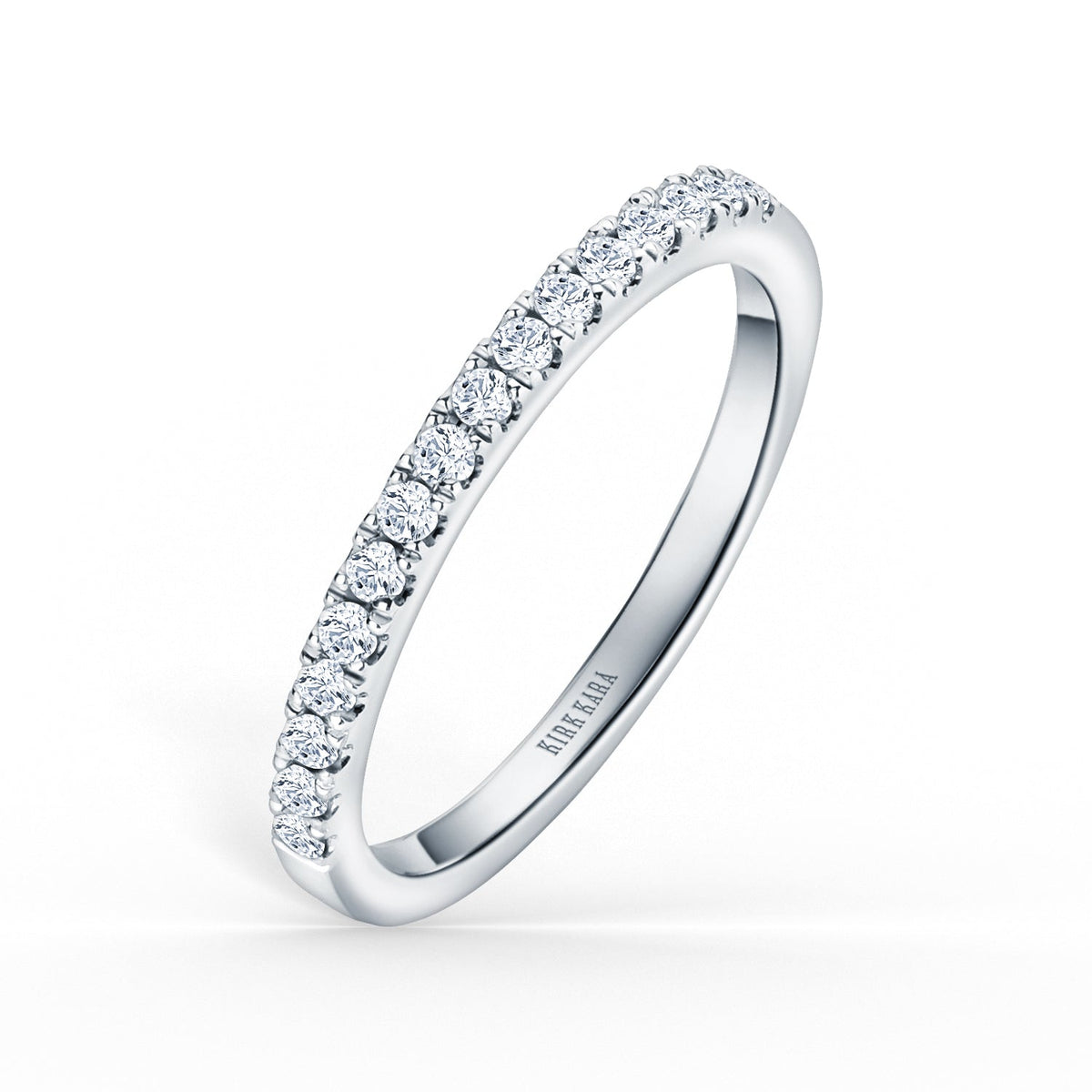Classic Delicate Prong Set Diamond Wedding Band