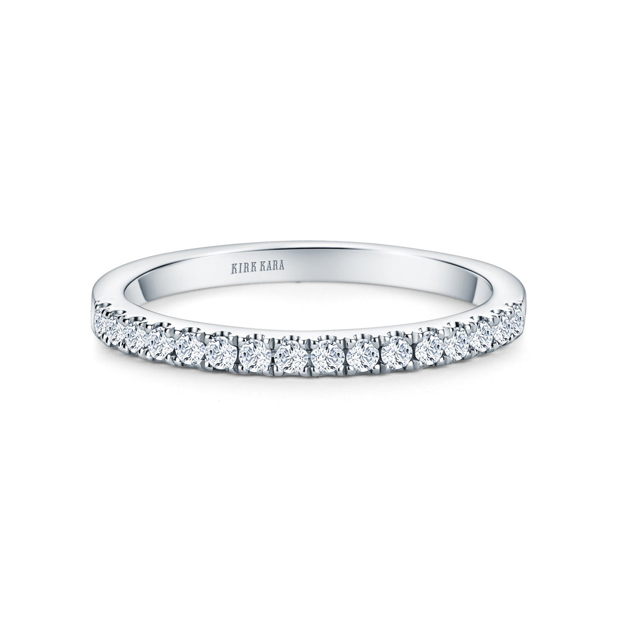 Classic Delicate Prong Set Diamond Wedding Band