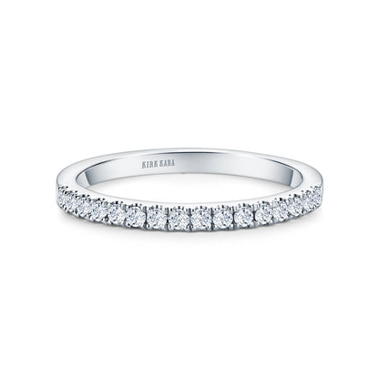 Classic Delicate Prong Set Diamond Wedding Band