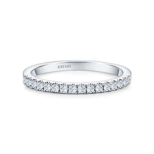 Classic Delicate Prong Set Diamond Wedding Band