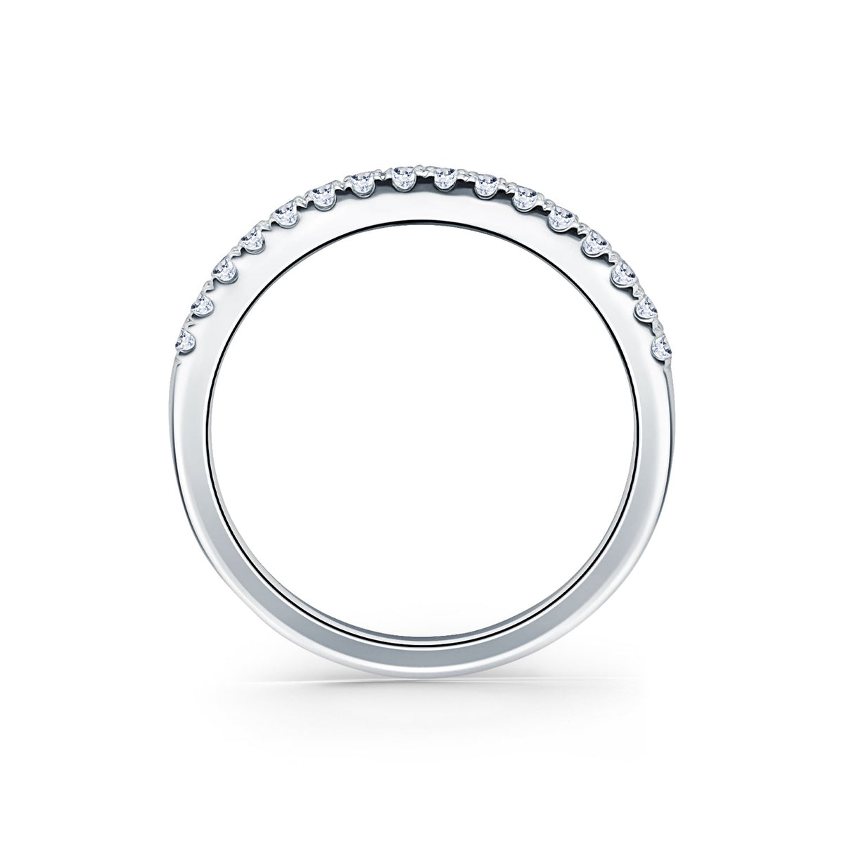 Classic Delicate Prong Set Diamond Wedding Band